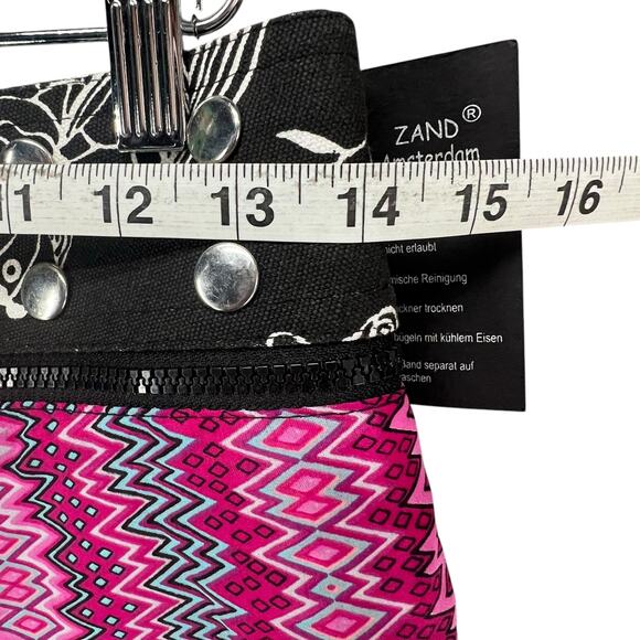 Zand Amsterdam Reversible Wrap Skirt OS Geometric Snap Adjustable Edgy Grunge - Picture 7 of 14